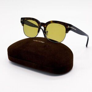 NEW TOM FORD SUNGLASSES HARRY-02 TF597 52N HAVANA UNISEX EYEWEAR FT0597/S 52N